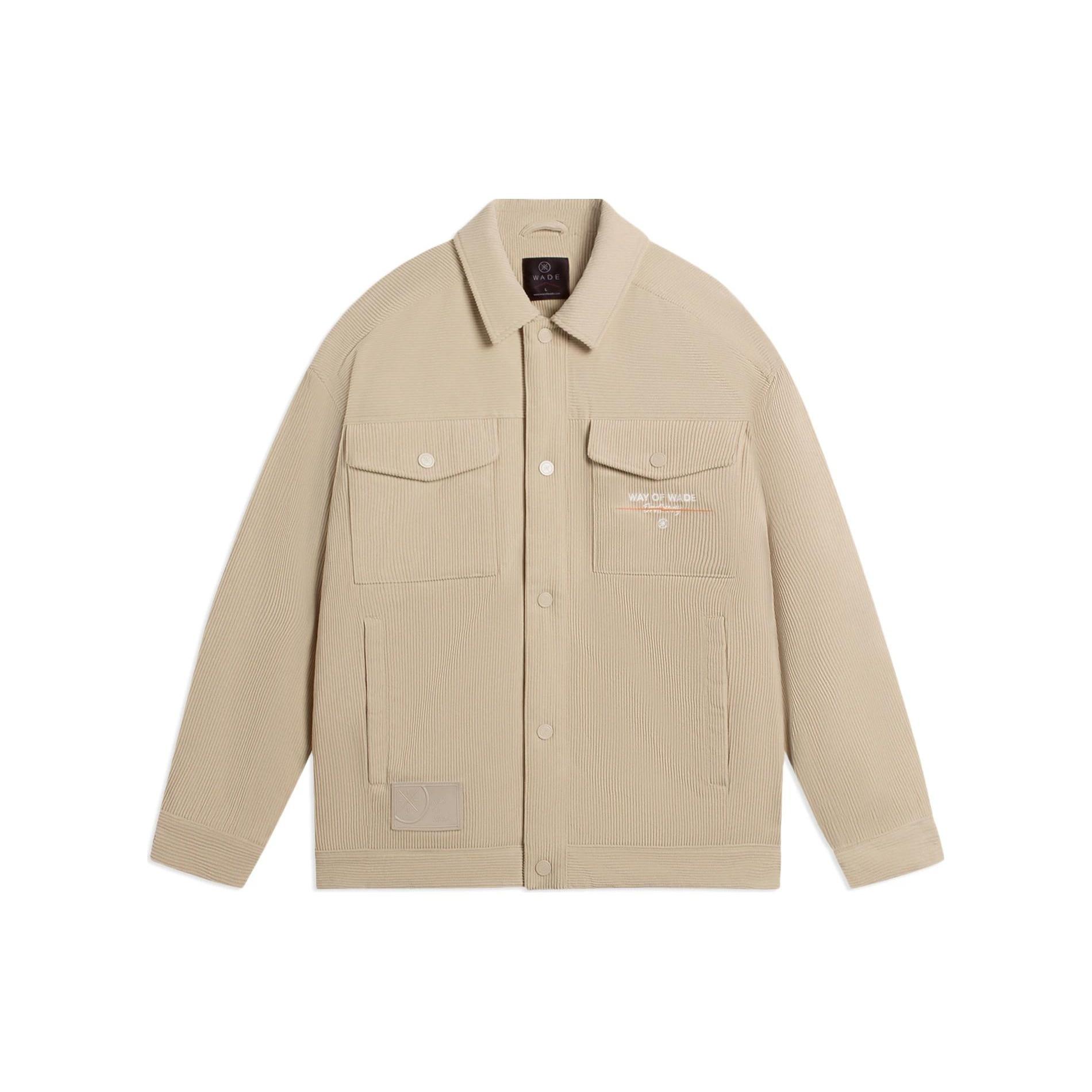 Li-Ning Way Of Wade Logo Corduroy Jacket Khaki Men s AJMS065-3 XXL