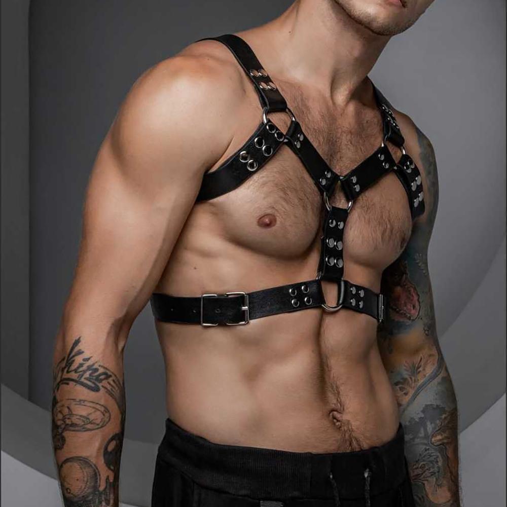 Men'S Leather Straps Adjustable For Daily Bdsm Accessories Sexy And Charming Clothing Accessories Holiday Party Matching