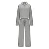 Women 2 Piece Outfits Long Sleeve Crop Hoodies Sweatsuits Casual Pullover Sweatshirts And Long Pants Set with Pockets