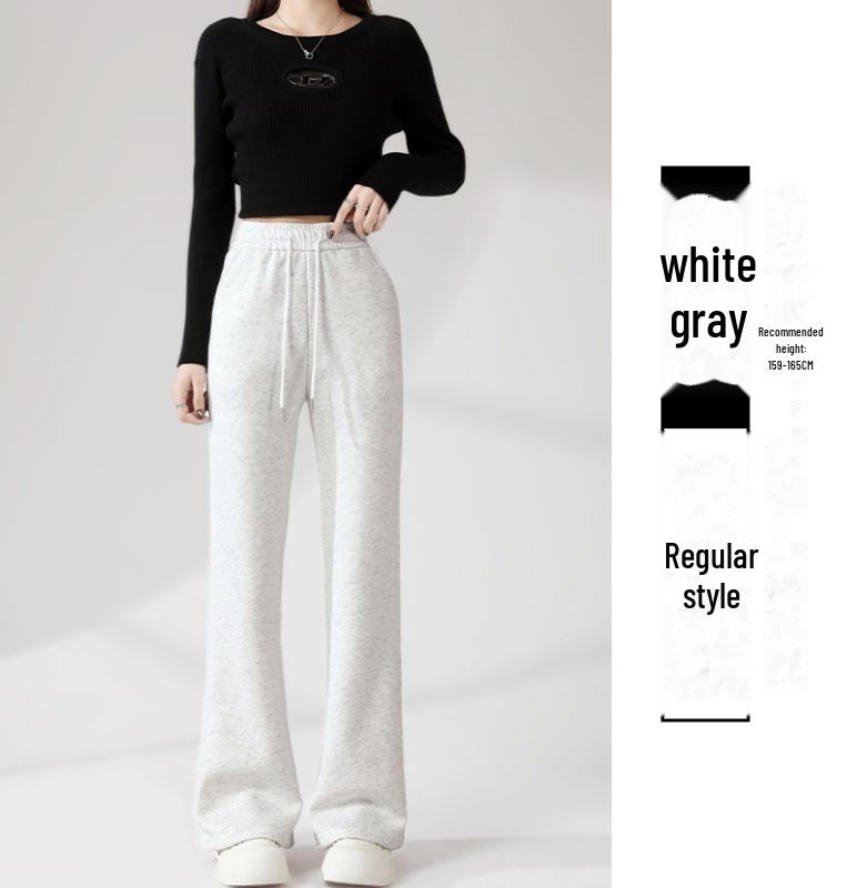 

Расклешенные женские спортивные брюки с высокой талией: Универсальный и стройнящий на весну и осень 2025 г. S - Pocket (80-95 lbs)