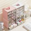 Transparent Design Desk Pen Holder Multifunctional Storage Shelf Sundries Rack Sorting Box  Office