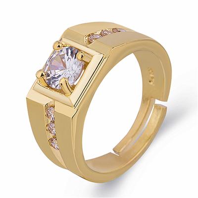 Anello placcato in oro placcato in oro Anelli prepotenti da uomo