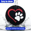 2PCS Dog Paw Heart Print Car Cup Holder Coasters, 2.73 Inch Anti-Slip Shockproof Automotive Drink Mat for Women and Men, Universal Vehicle Cup Holder