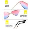 Retro Metall Liebes-Sonnenbrille Pfirsichherz Ozean-Sonnenbrille KTB
