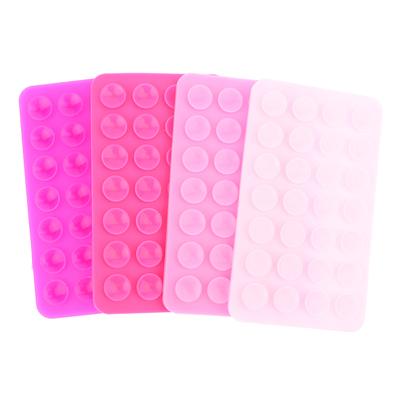 1Pc Backed Adhesive Sucker Pad For Fixed Pad Double Side Silicone Suction Pad For Mobile Phone Fixture Suction Cup