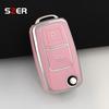 For 2 Button Vw Volkswagen Golf 4 5 6 Mk4 Amarok Polo Bora Jetta Altea Alhambra Passat Beetle Caddy Tiguan Tpu Car Key Case Fob