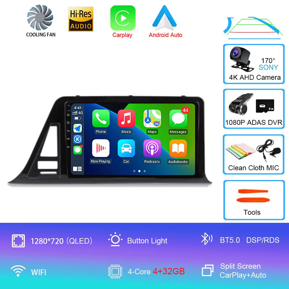 For Toyota C-HR CHR 2016-2020 Car Radio Android 14 Carplay Auto Screen Multimedia Player Right Hand Driver Stereo 2din Head Unit
