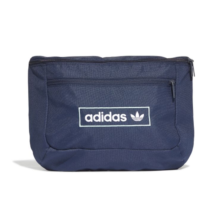 Adidas Originals Waistbag Solid Color Logo Letter Multifunctional Casual Trend Sports Unisex Waistbag Navy-Blue H62040 Navy Blue