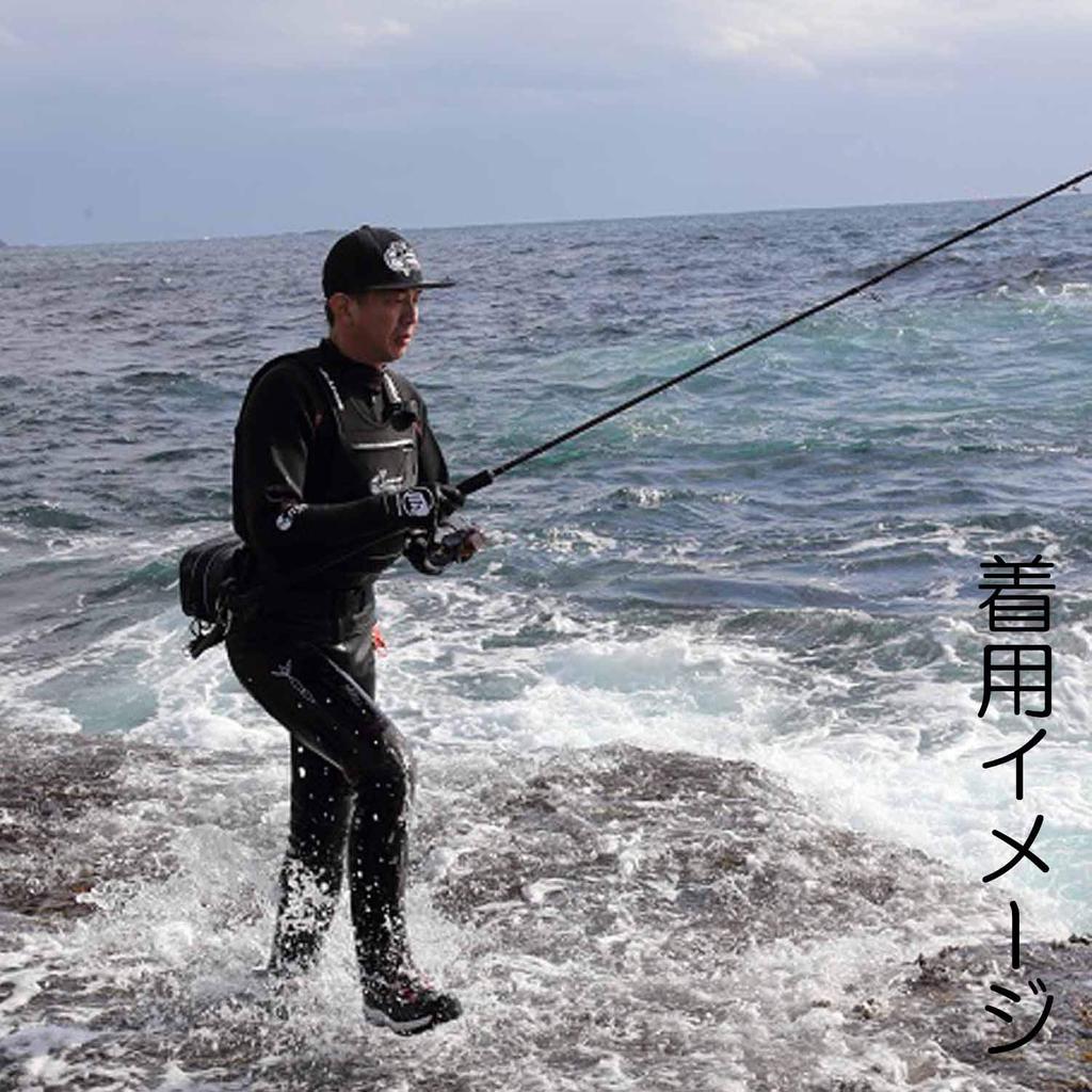 Mazume X AIMS Wetsuit Set Size L 3-Piece (MZWS-320-02), Black,