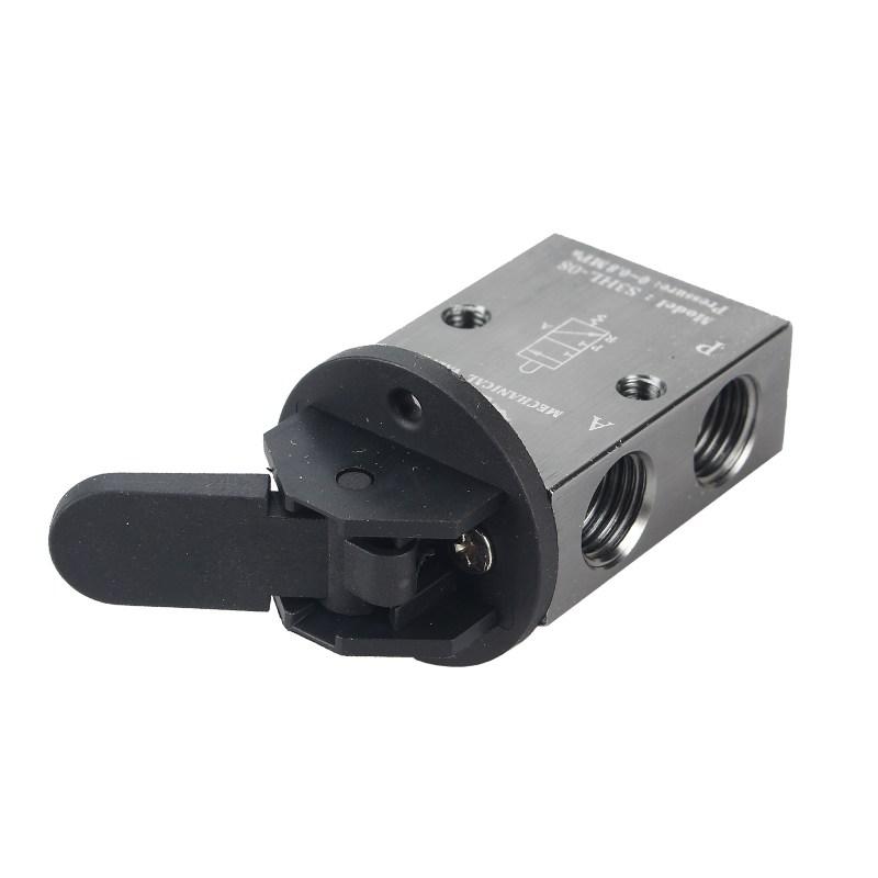 S3HL-08 2 Positionen 3 Wege Manueller Hebelsteuerung Pneumatisches Mechanisches Ventil PT 1/4