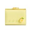 Süße kleine Leder-Taschengeldbörse für Damen Fruchtmuster Bifold Münzbörse Damen Mini Kurze Geldbörse Geldkartenhalter Clutch Bags