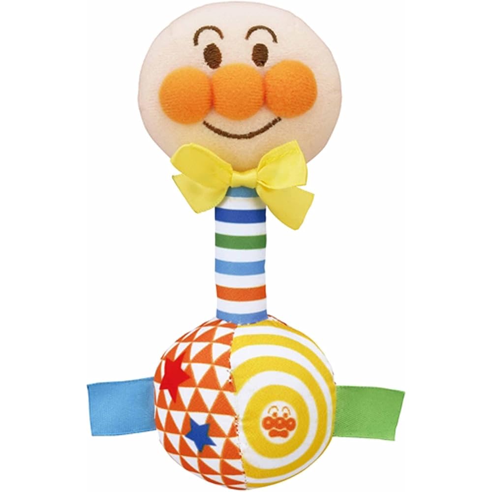 Baby Lab Anpanman Easy Grip First Rattle Toy for Infants