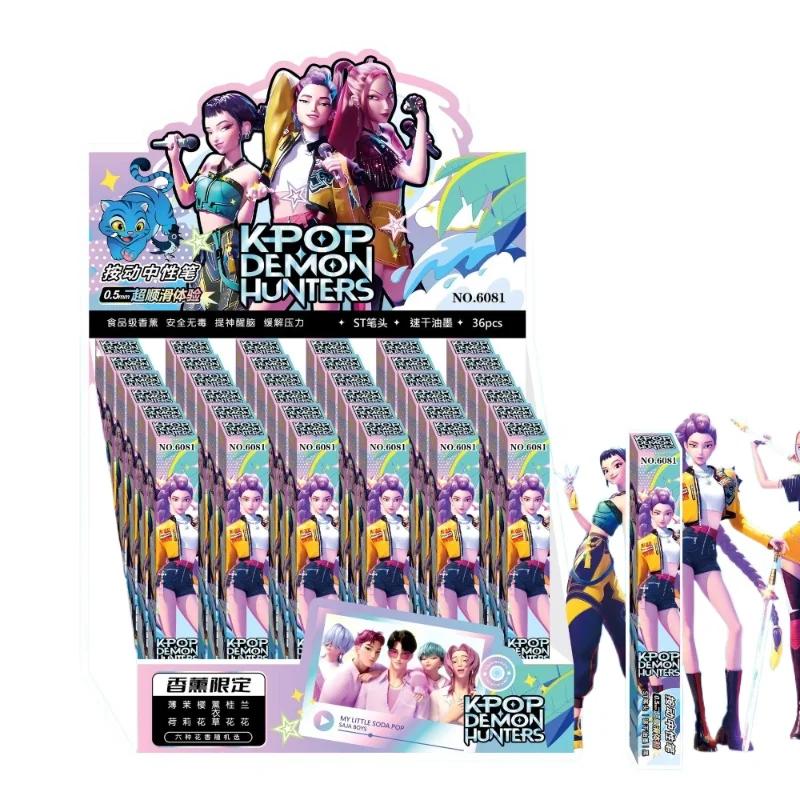 @KPop Dämonenjäger Rumi Jinu Abby Saja Anime Zweidimensional Stift drücken Blind Box Hochwertig Praktisch Büro Unterschriftsstift