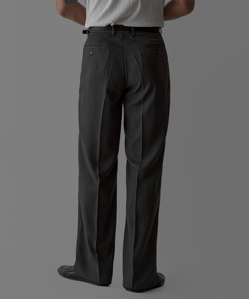 Baulopeulodeogteu Summer Semi-Flare Slacks [Charcoal]
