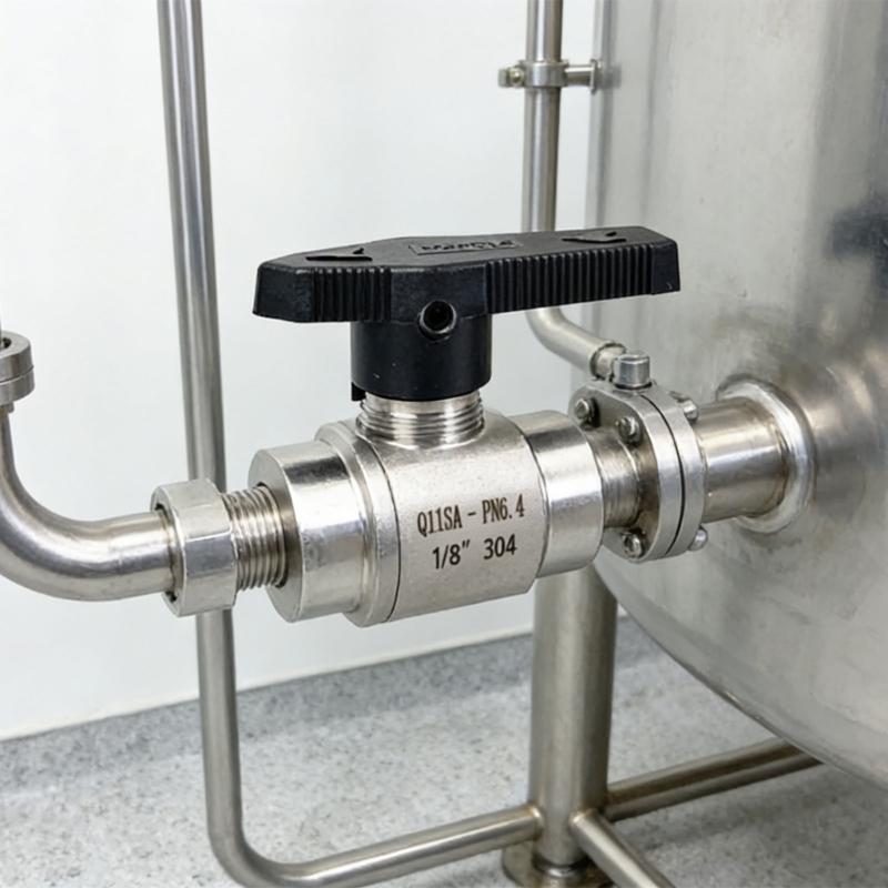 Durability High Temperatures Resistant Stainless Steel Three Way Valves Compacts Design Easy Assembly