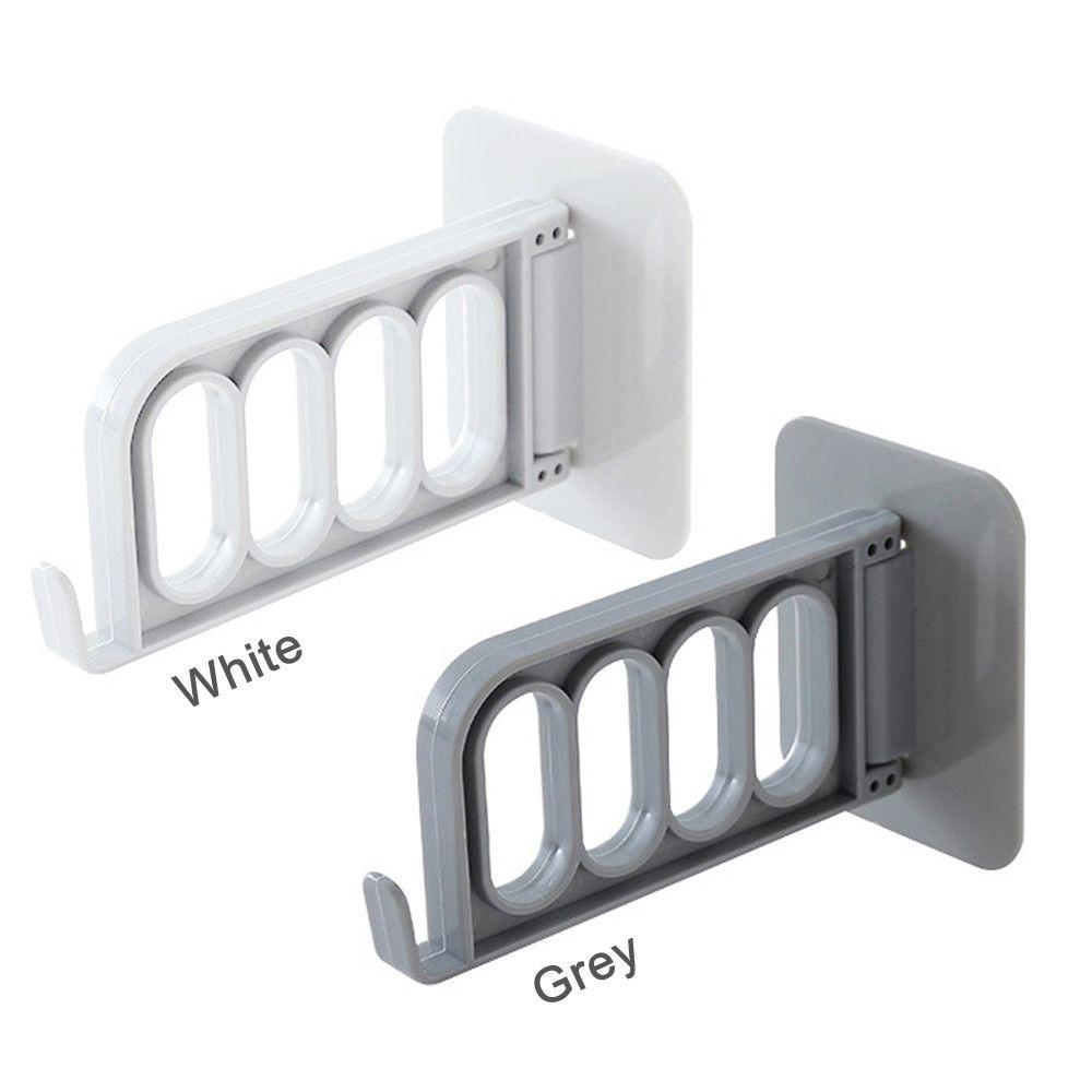 Strong Adhesive Seamless Stickers 4 Hole Clothes Hook Storage Swivel Hook Multifunctional Hanger