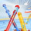 Pull-out Water Spray Props Portable Sprinkler Atmosphere Props  Water Play in Summer