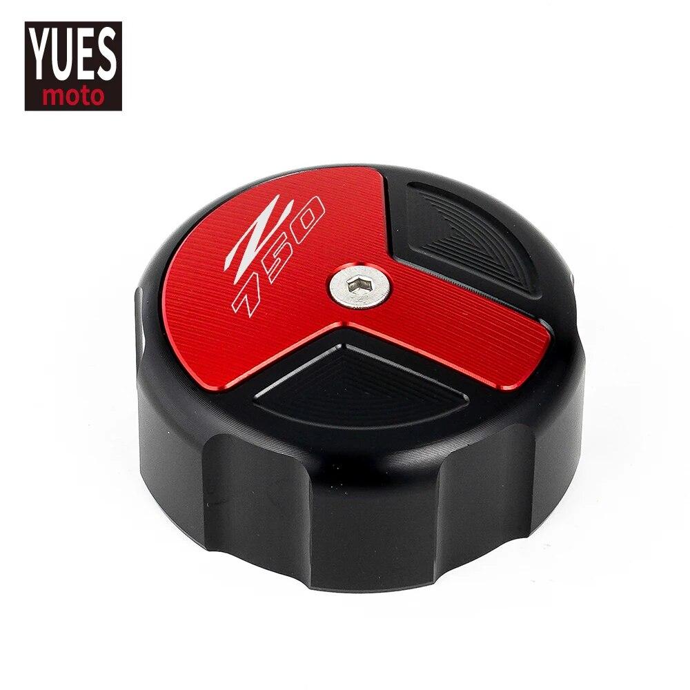 Motorcycle Accessories CNC Rear Brake Fluid Cylinder Master Reservoir Cover Cap For Kawasaki Z750 Z 750 2007-2012 2010 2011