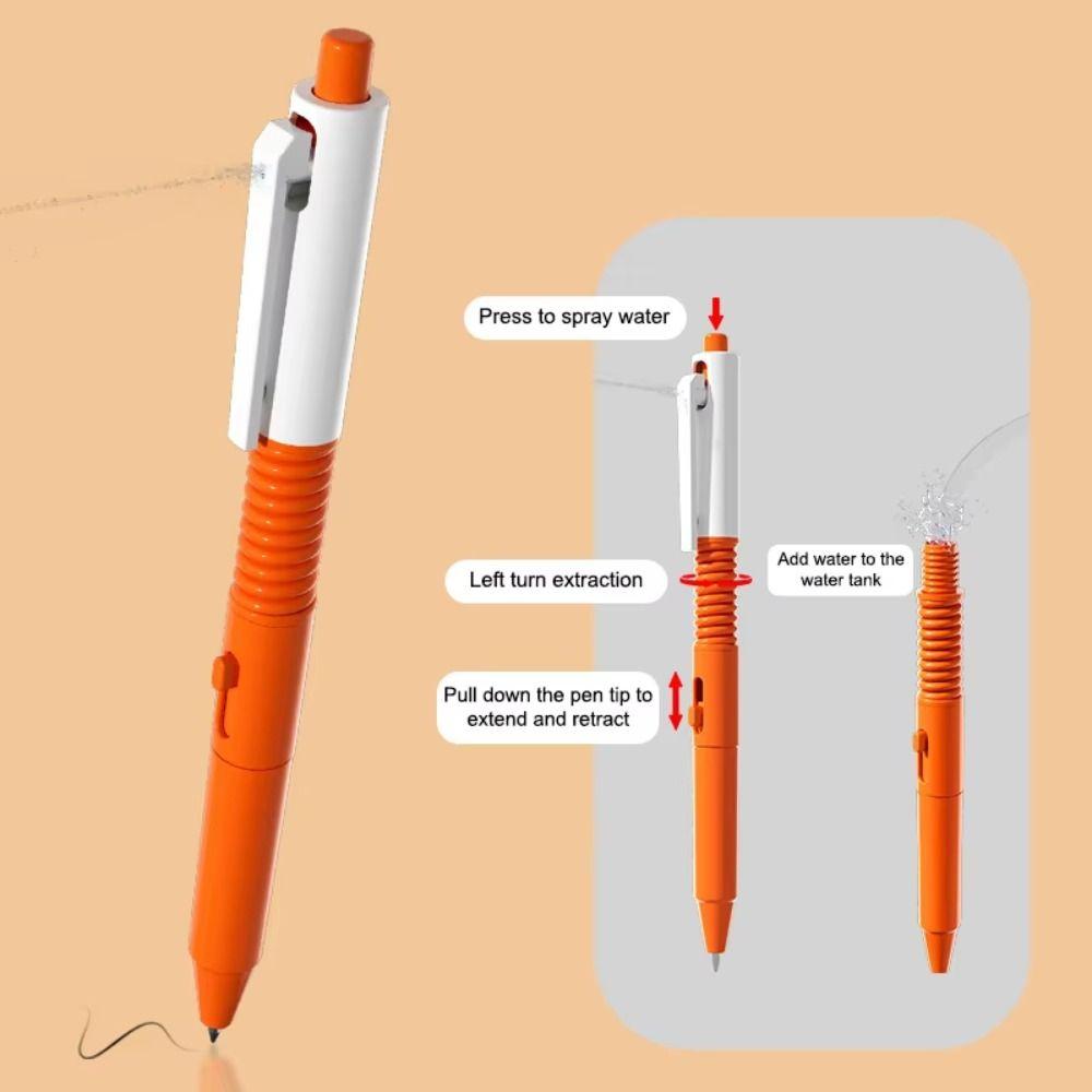 Stiskněte pro stříkání Žertovný vodní sprej Pero Podpisové pero Podvodná hračka Vodní sprejové pero Dětská hračka