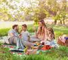 Beach picnic blanket mat insulation 200 x 200 anchors waterproof flowers