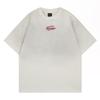 American retro simple loose washing short-sleeved T-shirt men's summer new trendy high street casual couple top