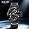 Electronic Watch Men's Sports Chronograph Watch Steel Belt Multi-function Electronic Watch Luminous Waterproof Watch