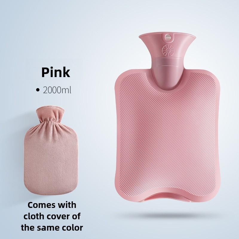 1000/2000Ml Hot Water Bottles Bag Water-filling Hot-water Bag for Female Warm Belly Hands and Feet Keep Warmer Christmas Gift