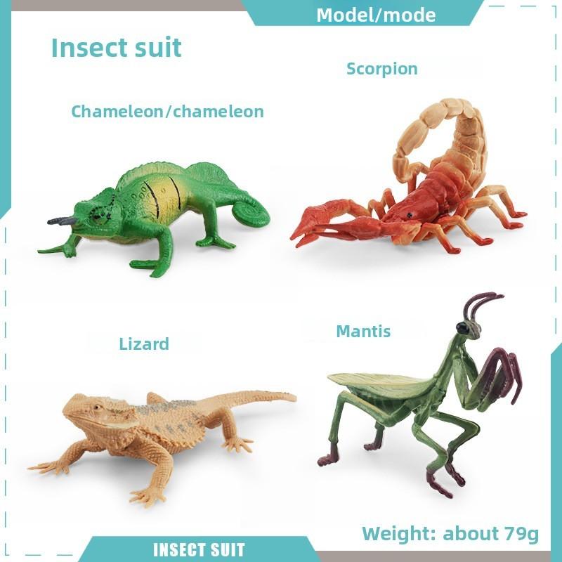 Simulated Wild Insect Butterfly Shoes Spider Dragonfly Model Ornament Set For Educational Displays And Collectors