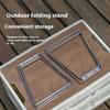 Camping Folding Cooler Box Stand Container Holder Shelf Outdoor Camping Supply Holder Folding Stand Aluminum Alloy