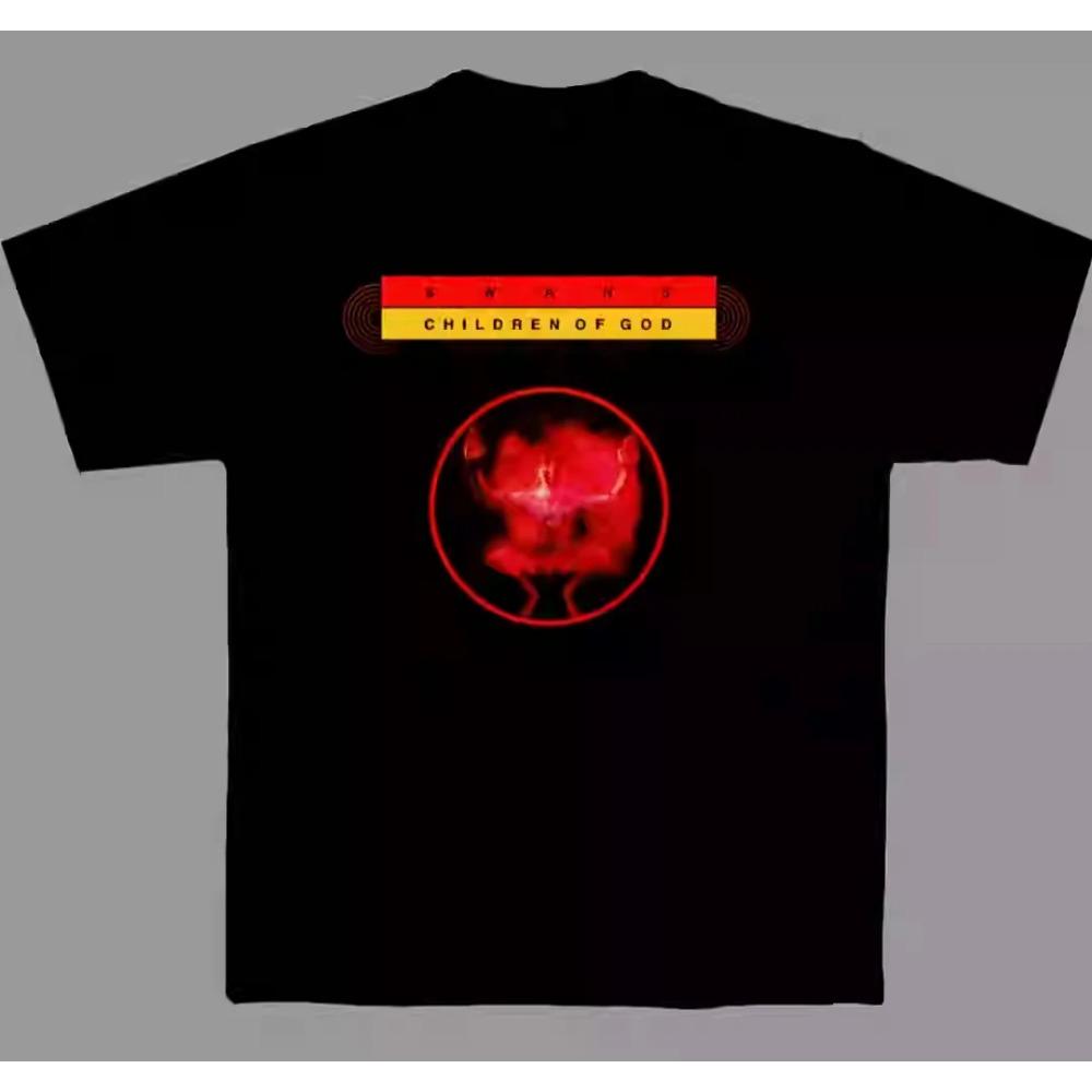 

2025 Swans Американская панк-группа, футболка с короткими рукавами, нишевая американская повседневная хлопковая футболка с принтом, высококачественный люксовый бренд, продажа XXXL