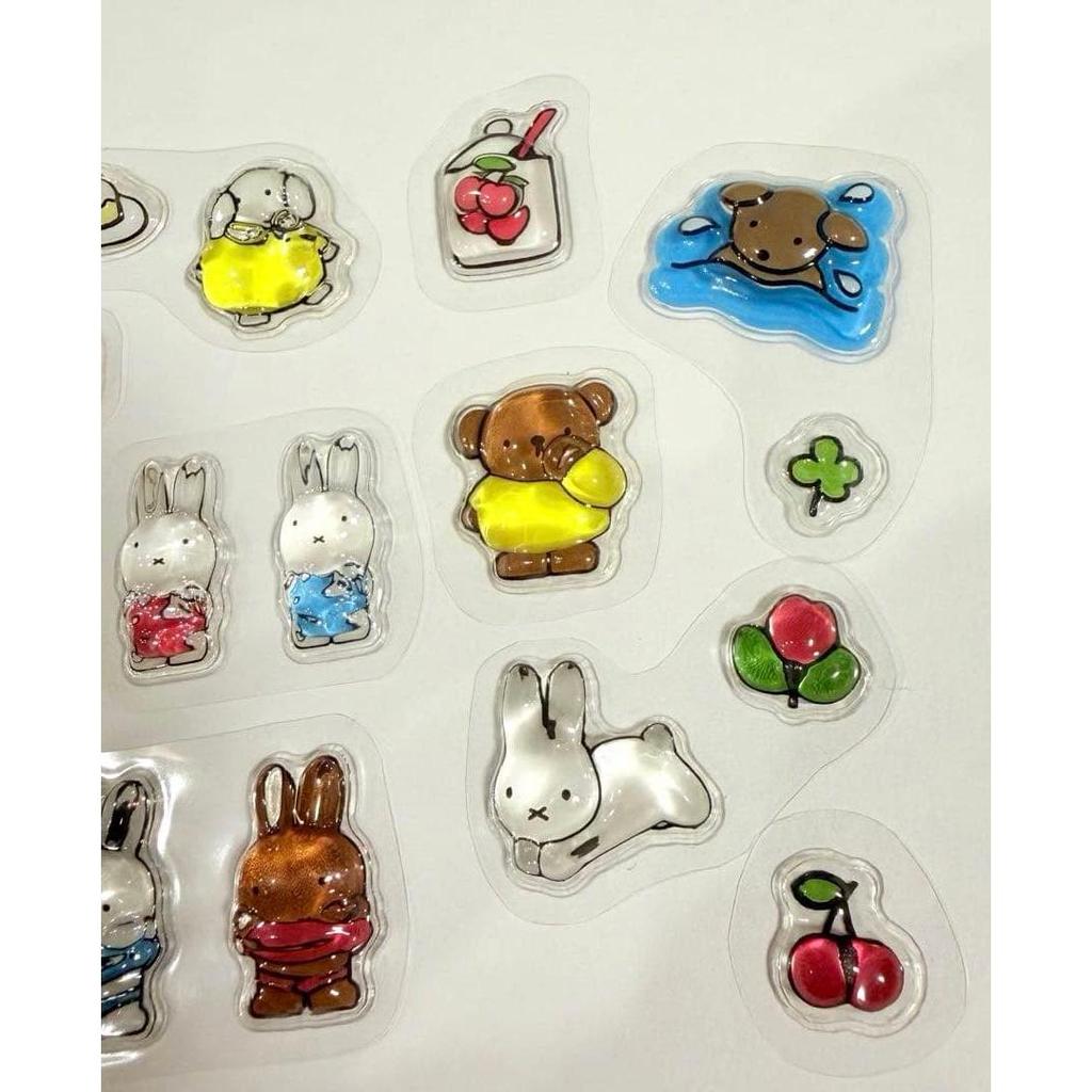 Used Miffy Crystal Seal Separation 4 Types Korea Limited 3D Drop Seal
