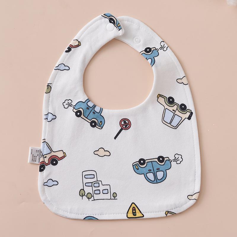U-Shaped Pure Cotton Bib - Super Soft, Waterproof, Adjustable for Newborns, Ideal for Autumn/Winter