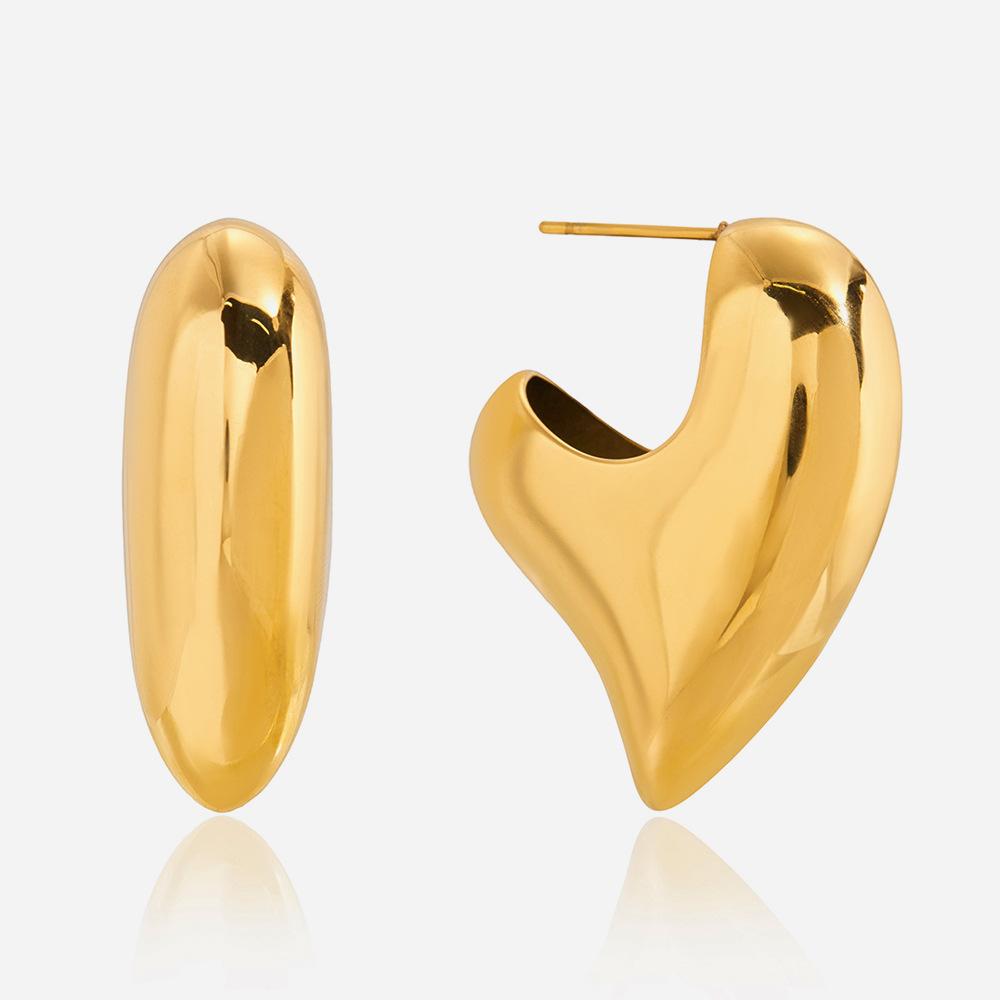 Love stud earrings exquisite earrings jewelry