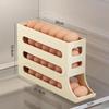 Refrigerator Eggs Storage Box Rolling Kitchen Container Eggs Rolling Rack Home Large Capacity Refrigerator Eggs Organizer Holder