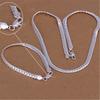 Copper Color Christmas Gifts European Style 6MM Flat Chain Necklace Bracelets Fashion for Man Women Jewelry Sets S085