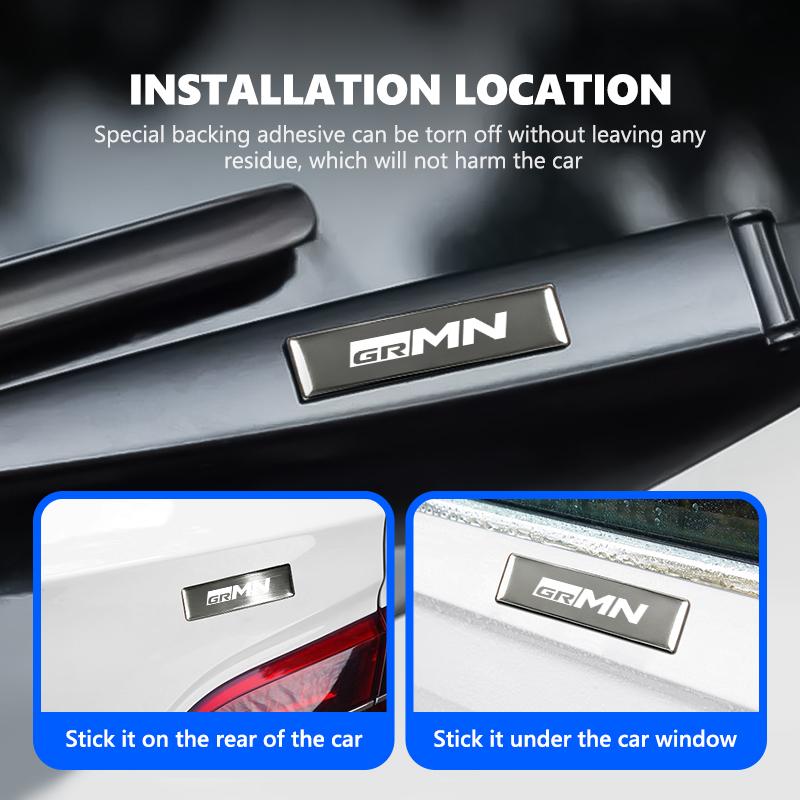 Car Styling Body Trunk Sticker Badge Auto Decoration Accessories For S3 Supra Aygo Prado RAV4 Hilux Yaris Corolla 4Runner JH3