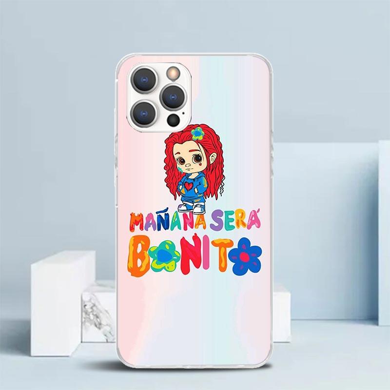 Karolg M-Manana Sera B-Bonito Weiche Hülle für iPhone 16 17 Air 15 14 Pro Max 16E Handyhülle 13 Mini 12 11 7 SE 8 Druckmuster Fi