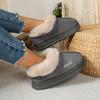 Anti-slip Thick Plush Snow Boots Women Faux Suede Platform Fur Winter Boots Woman Slip On Warm Cotton Padded Shoes Female