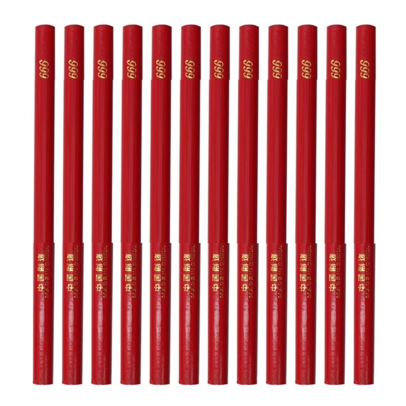 

100Pcs Professional Drafting Pencils Ergonomic Oval Grip Woodworking Pencil For Construction Drawing And Sketching 1