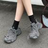 Platform dad shoes autumn and winter new retro leather ins trendy European goods velvet casual sports shoes