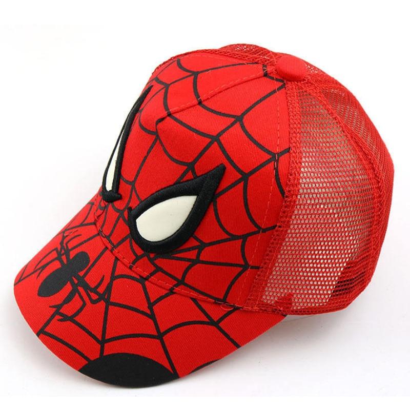 Berretto da Baseball Spider-Man per Bambini Regolabile con Logo Ricamato Regalo per Feste Festa Chili® Rosso 48-53 CM 2-8 Anni