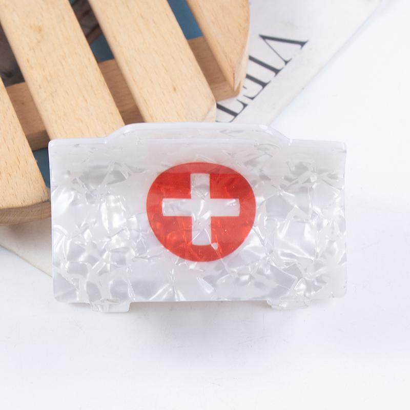 Pvc Hair Claw Print Imitation Acetic Acid Cartoon Hair Clips Cartoon Mouse Arrow Grip Clip