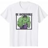 Incredible Hulk Marvel TShirt Unisex Short Sleeve Motivational Style Premium Cotton Regular Fit Crew Neck Casual Top for Men