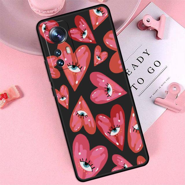 Stoßfeste Silikon Lucky Eye Blauer Böser Blick Druck Handyhülle für Xiaomi Mi 11X 10T 10 12S 12 Pro 11i 11 Lite 10S 11T 12X 11 Tasche