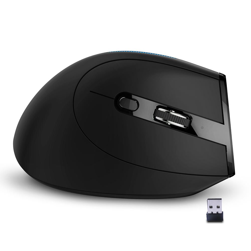 ZELOTES Ergonomic Vertical Mouse 2.4G 6 Buttons F-36A Optical Vertical Mouse 2400 DPI Adjustable Computer Accessories