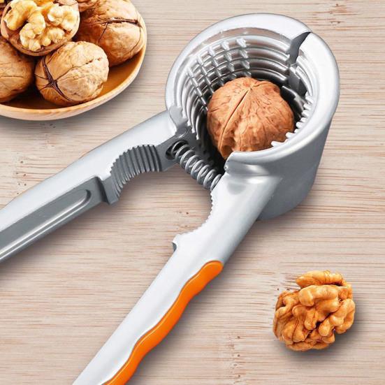 Walnut Shell Opener Portable Anti-splash Open Nuts Aluminum Alloy Nut Sheller Clip Hazelnut Crack Tools Kitchen Accessories
