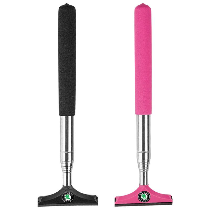 Car Rearview Mirror Wiper Retractable Handheld Cleaning Brush For Skoda Octavia MK2 MK3 2 3 A7 Fabia Karoq Kodiaq Superb Rapid Kamiq