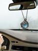 Mondstein-Vintage-Anhänger fürs Auto – Elegante Boho-Deko für Rückspiegel und Halskette, Auto-Innenraum-Accessoire