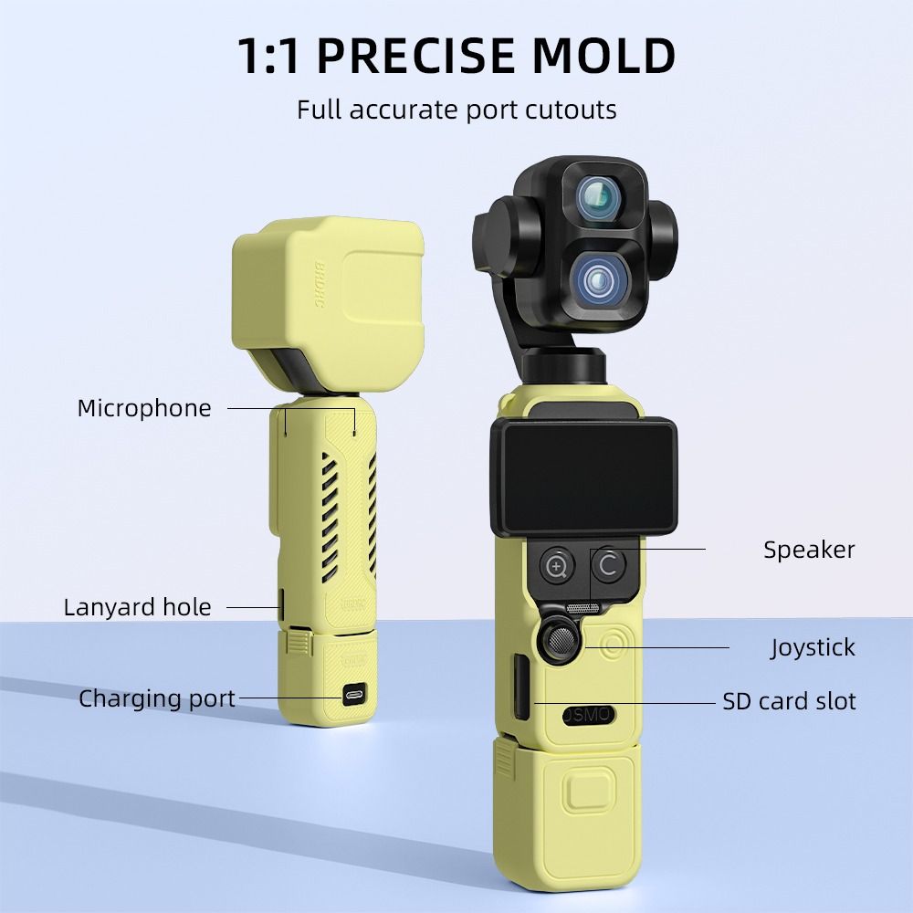 Anti-Scratch Protective Case Silicone Skin Sleeve for DJI Osmo Pocket 4P Gimbal Camera Accessories