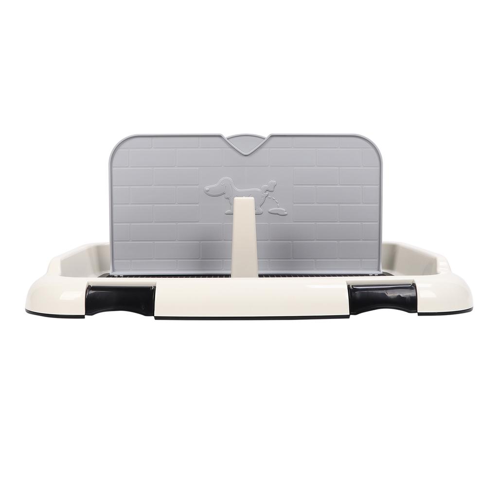 Dog Potty Tray Indoor Puppy Pee Pad Holder Pet Potty with Wall Cover for Small and Medium Size DogsBlack